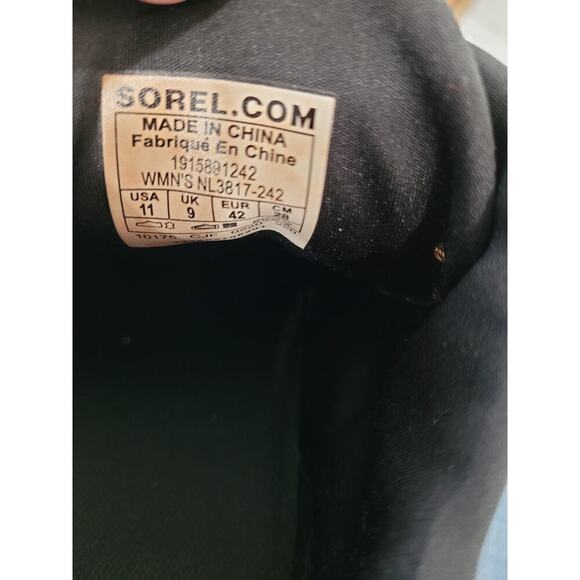 Sorel Women's Evie Sport Lace Bootie size 11 Velvet Tan Shoe - Picture 7 of 7